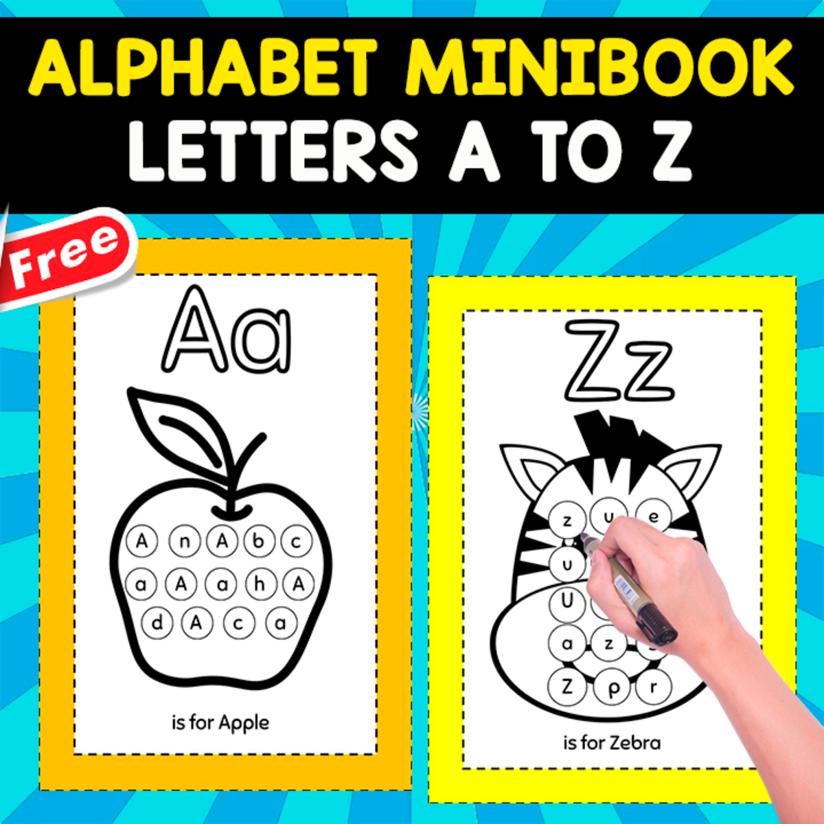 An educational teaching resource from EDITORIAL LAURA EDUCA entitled FREE ABC MINIBOOK | FOR IDENTIFY THE LETTER downloadable at Teach Simple.