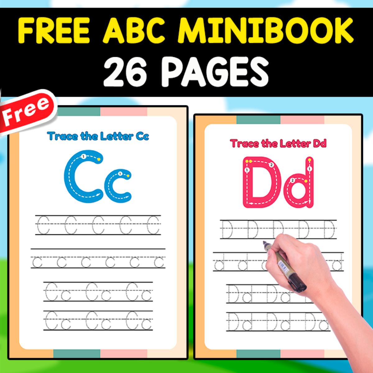 An educational teaching resource from EDITORIAL LAURA EDUCA entitled FREE ABC MINIBOOK FOR TRACING | INCLUDING IMAGES downloadable at Teach Simple.
