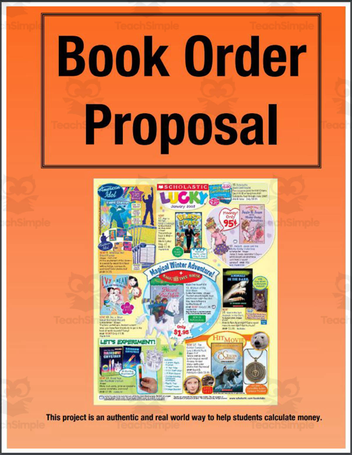 An educational teaching resource from Beyond Traditional Math entitled FREE Book Order Proposal: Real Life Problem Solving for Classroom Library downloadable at Teach Simple.