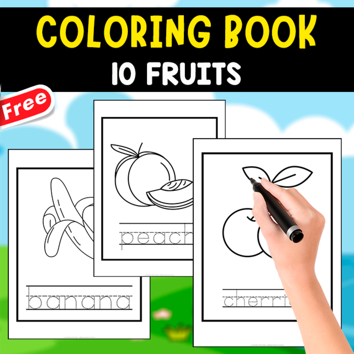 An educational teaching resource from EDITORIAL LAURA EDUCA entitled FREE COLORING BOOK | THE FRUITS IN ENGLISH downloadable at Teach Simple.