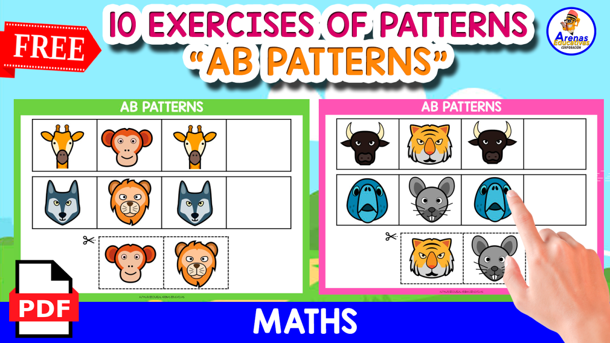 An educational teaching resource from EDITORIAL LAURA EDUCA entitled FREE EXERCISES OF PATTERNS | 10 EXERCISES downloadable at Teach Simple.