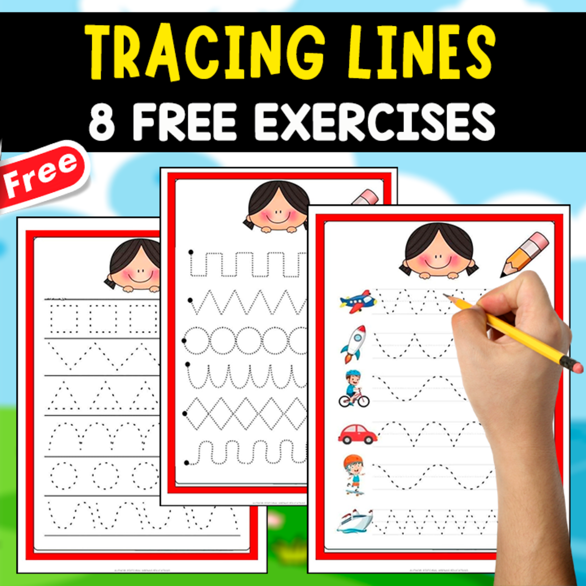 An educational teaching resource from EDITORIAL LAURA EDUCA entitled FREE MINIBOOK FOR TRACING LINES | 8 FUNNY EXERCISES downloadable at Teach Simple.