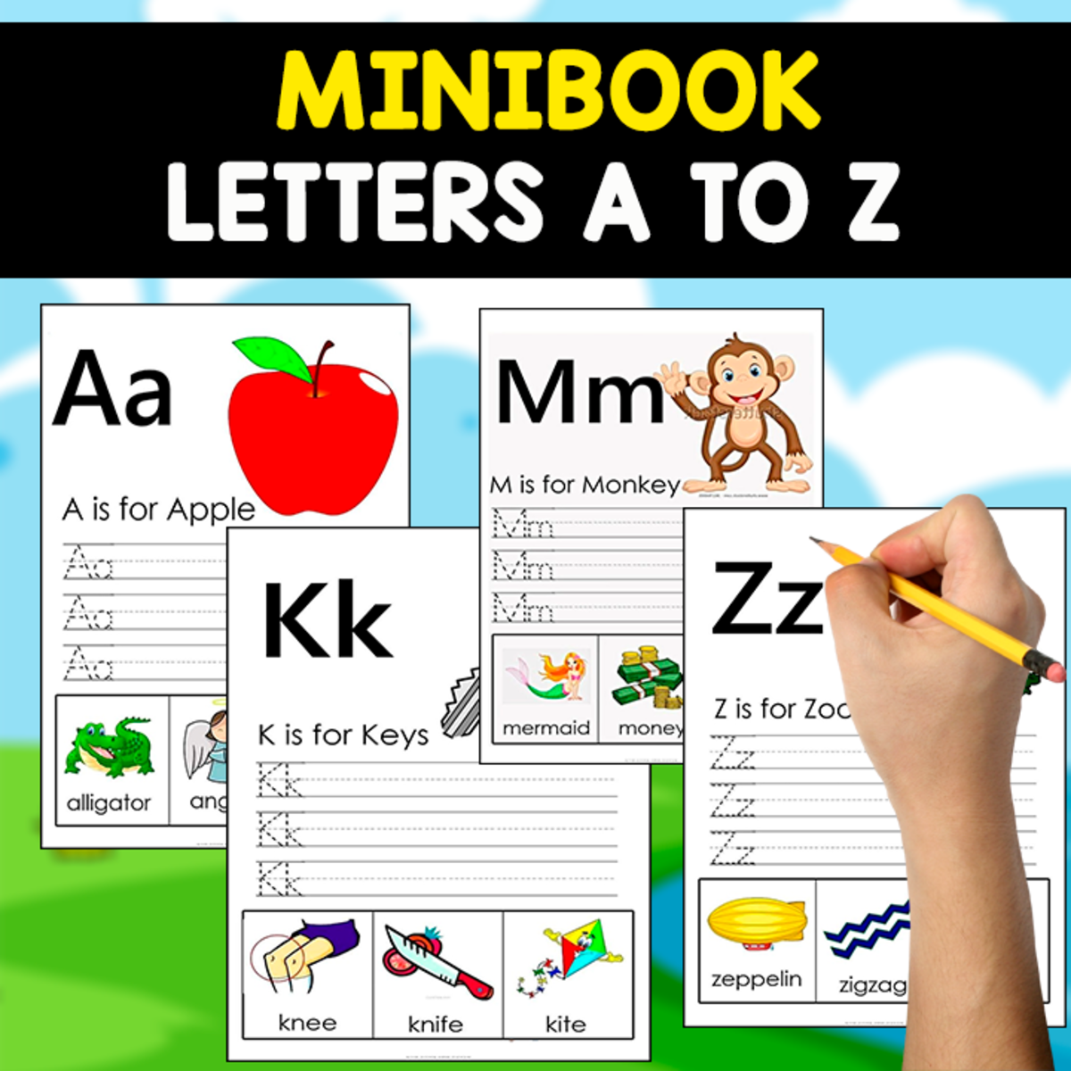 An educational teaching resource from EDITORIAL LAURA EDUCA entitled FREE MINIBOOK | THE ALPHABET A TO Z downloadable at Teach Simple.