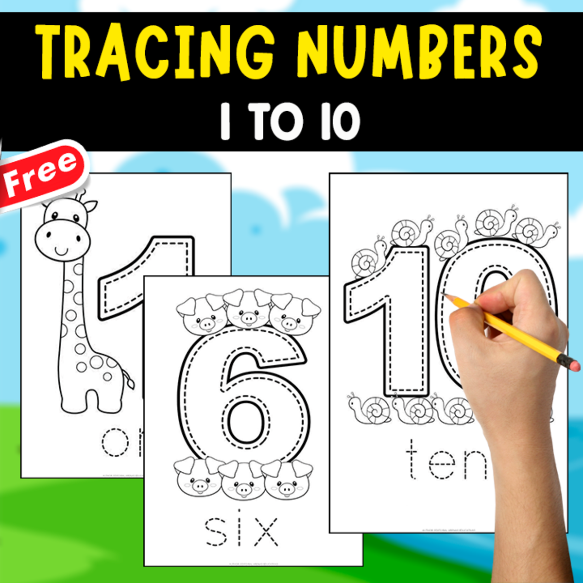 An educational teaching resource from EDITORIAL LAURA EDUCA entitled FREE MINIBOOK | TRACING NUMBERS | 1 TO 10 FOR KIDS downloadable at Teach Simple.