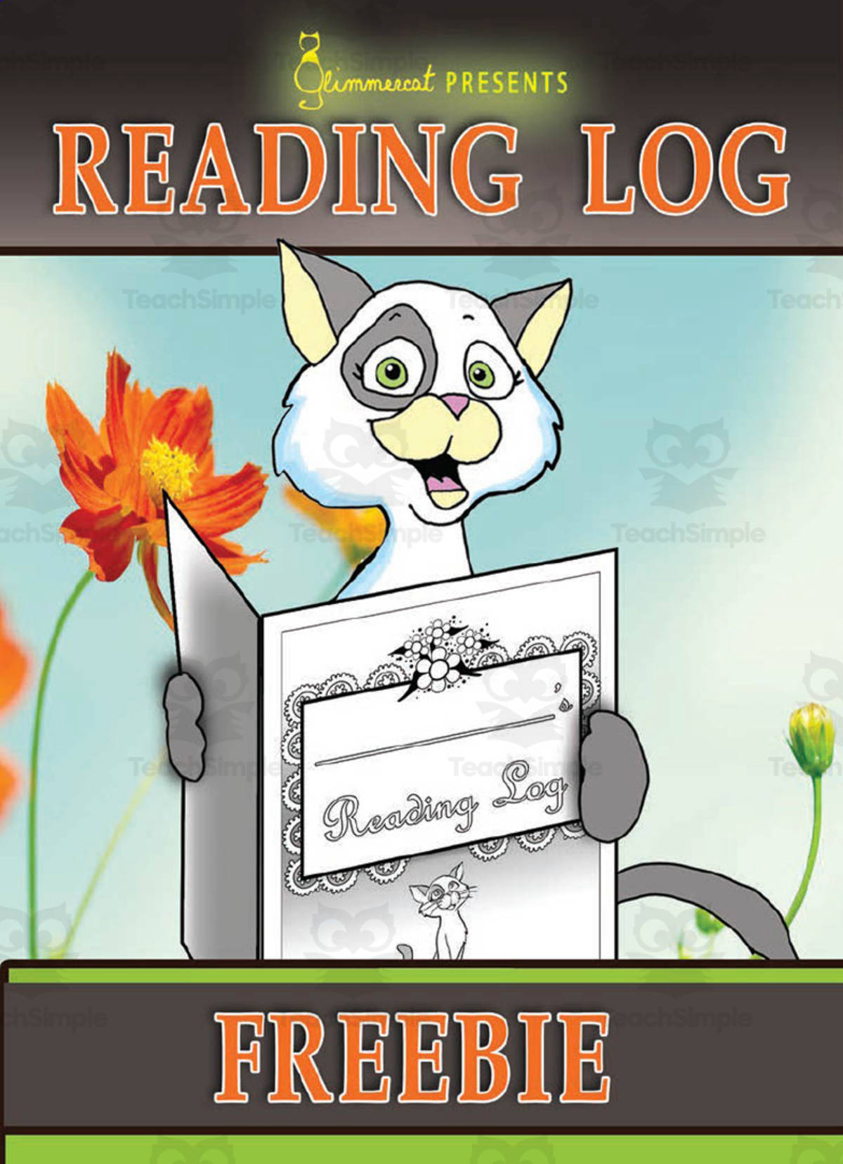 An educational teaching resource from Glimmercat Education entitled Free Reading Log downloadable at Teach Simple.