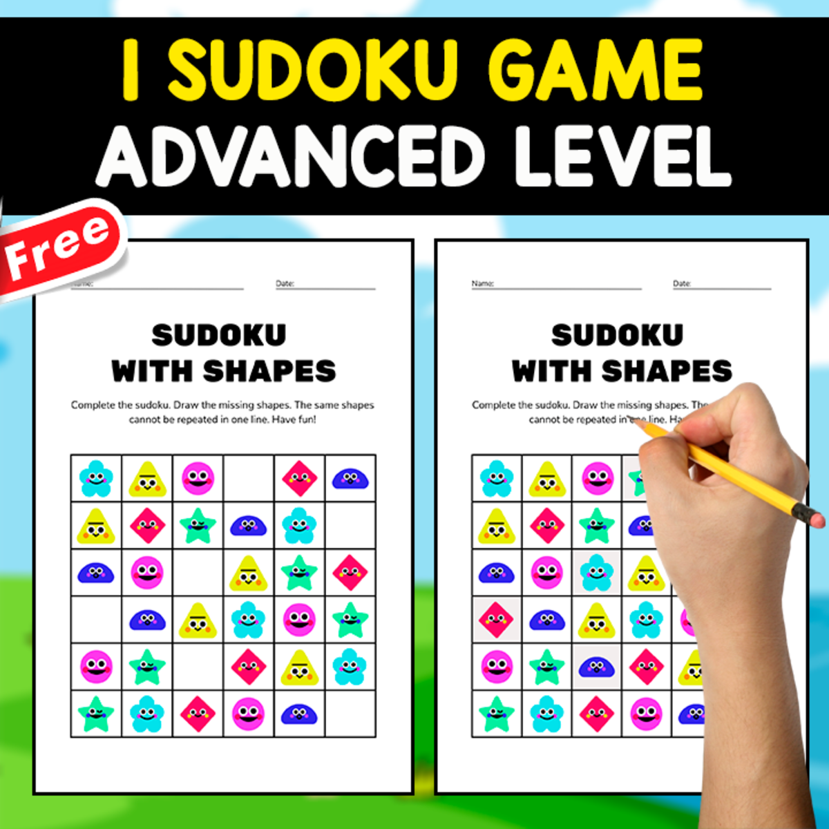 An educational teaching resource from EDITORIAL LAURA EDUCA entitled FREE SODUKU GAME WITH ICONS | BRAIN GAME downloadable at Teach Simple.