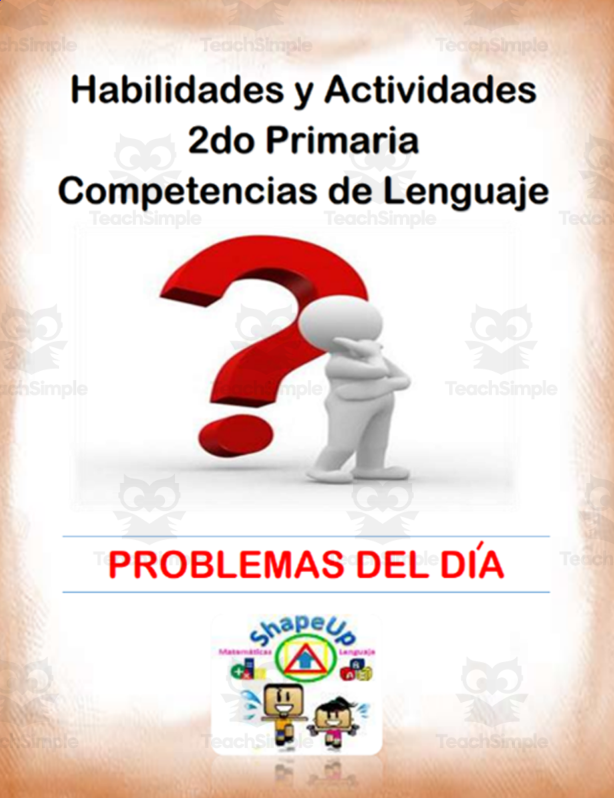An educational teaching resource from ShapeUp-N-Matematicas y Lenguaje entitled Free Spanish LA Skills and Activities 2nd Grade / Lenguaje downloadable at Teach Simple.