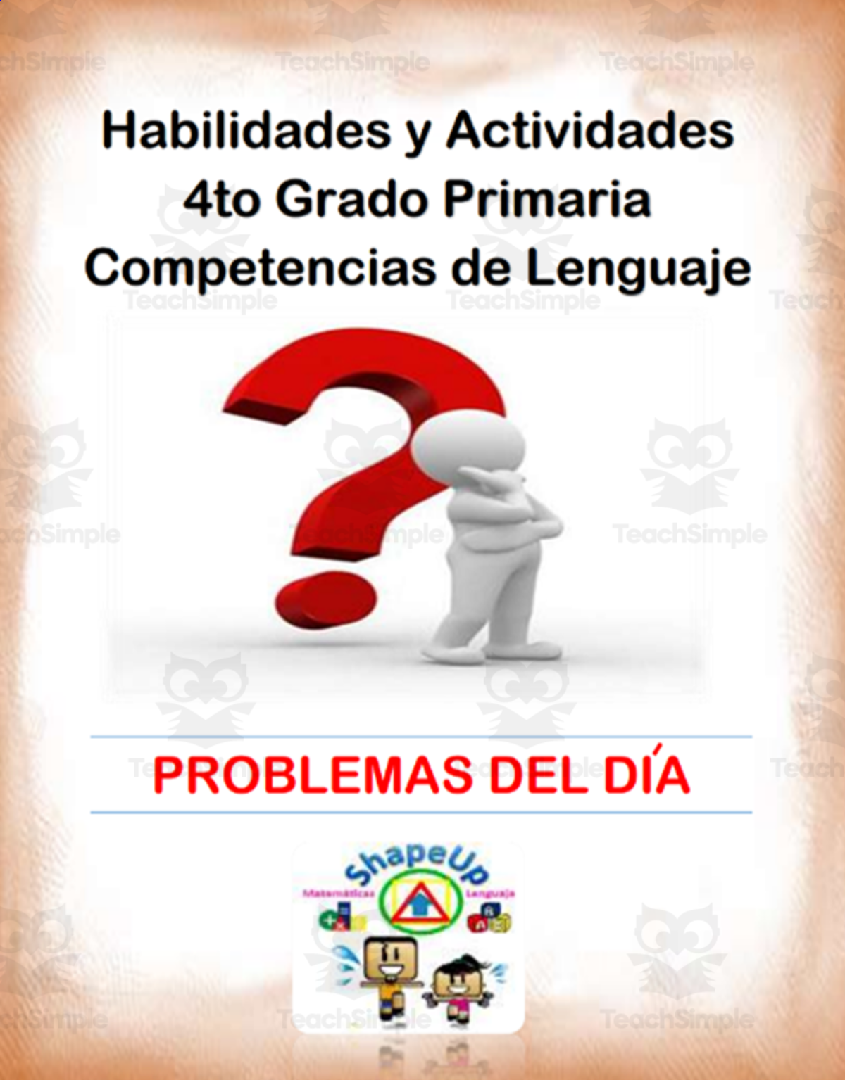 An educational teaching resource from ShapeUp-N-Matematicas y Lenguaje entitled Free Spanish LA Skills and Activities 4th Grade / Lenguaje downloadable at Teach Simple.