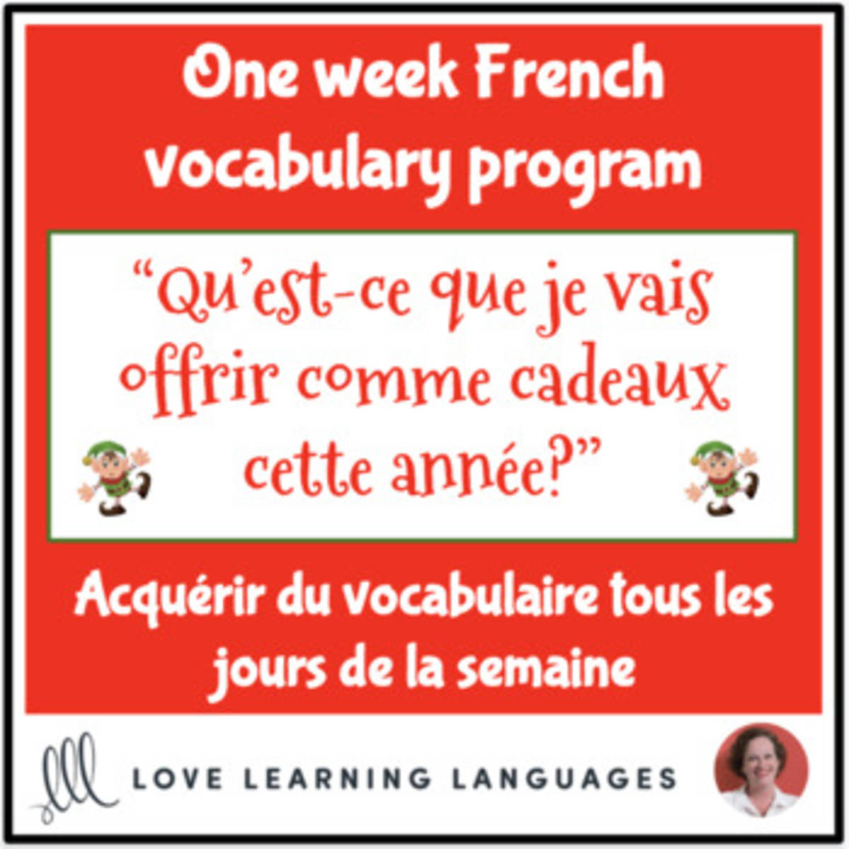 An educational teaching resource from Love Learning Languages entitled French: Christmas Vocabulary - Activities and Worksheets downloadable at Teach Simple.