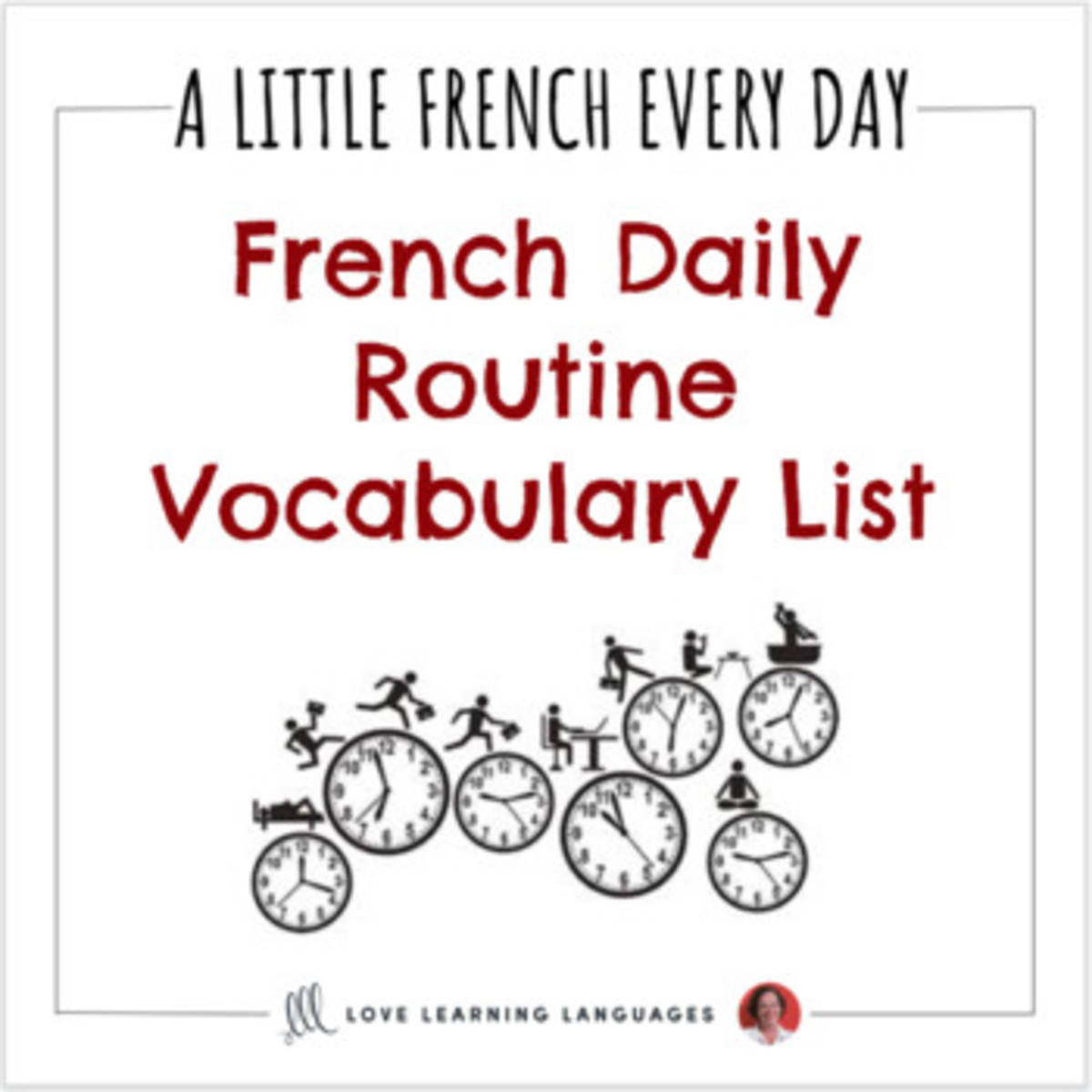 An educational teaching resource from Love Learning Languages entitled French: Daily Routine Vocabulary List | Quizlet Study Set | Distance Learning downloadable at Teach Simple.