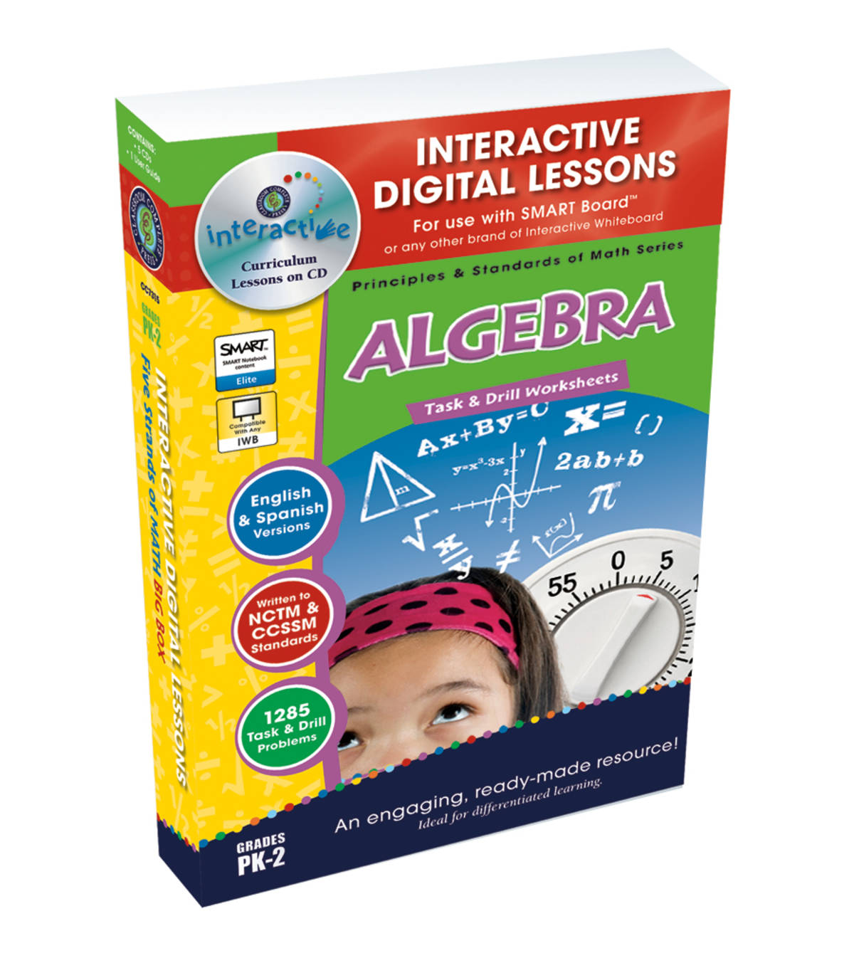 An educational teaching resource from Classroom Complete Press entitled French Math: Préalgèbre 1 - Plan de leçon numérique An. PK-2 | PC Software downloadable at Teach Simple.