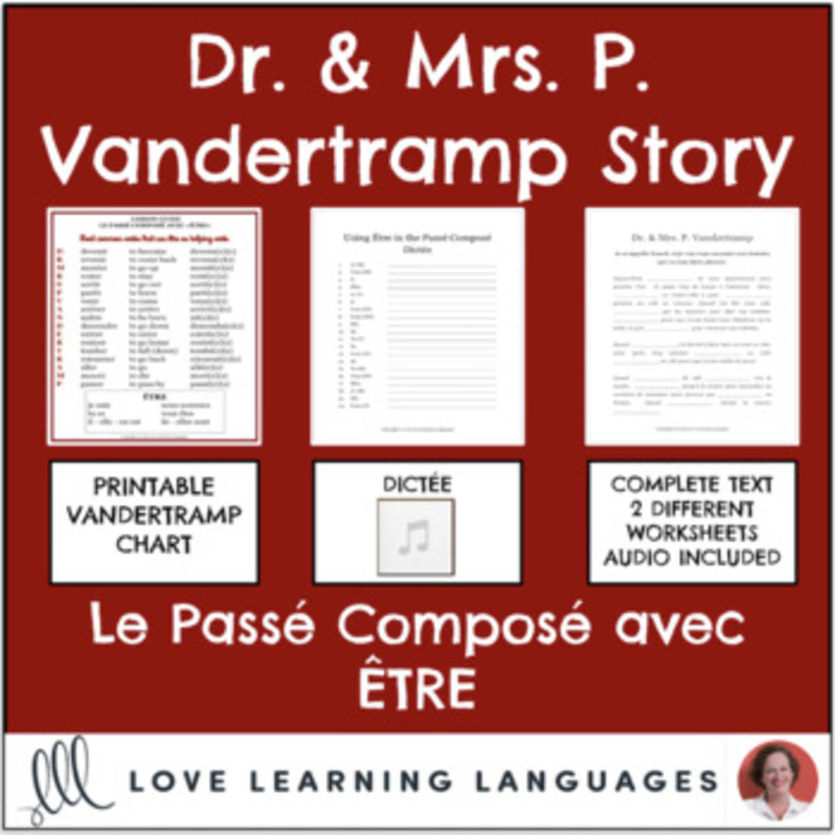 An educational teaching resource from Love Learning Languages entitled Dr. Vandertramp – French Perfect Tense Lesson Plan downloadable at Teach Simple.