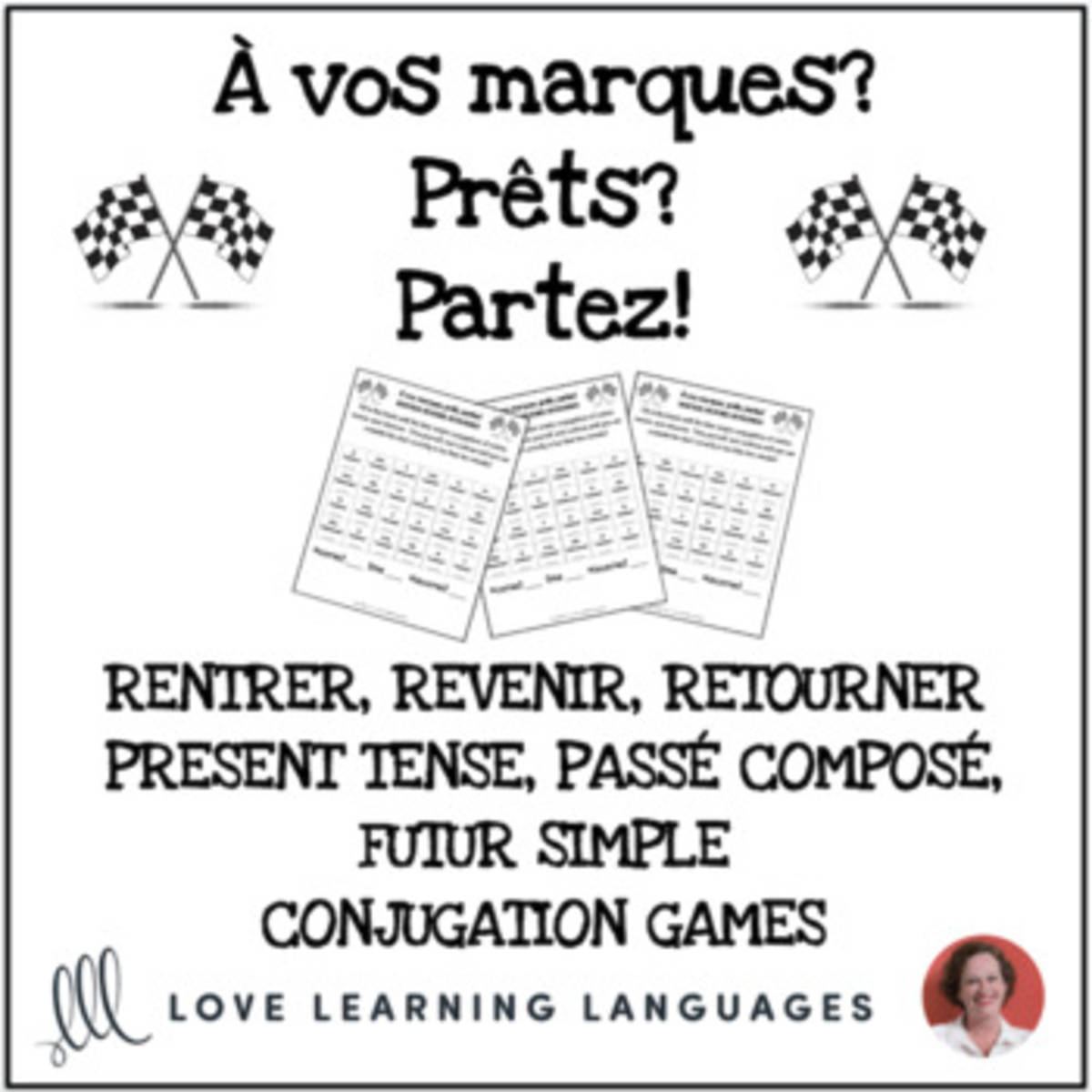 An educational teaching resource from Love Learning Languages entitled French Verb Tenses Conjugation Worksheets downloadable at Teach Simple.