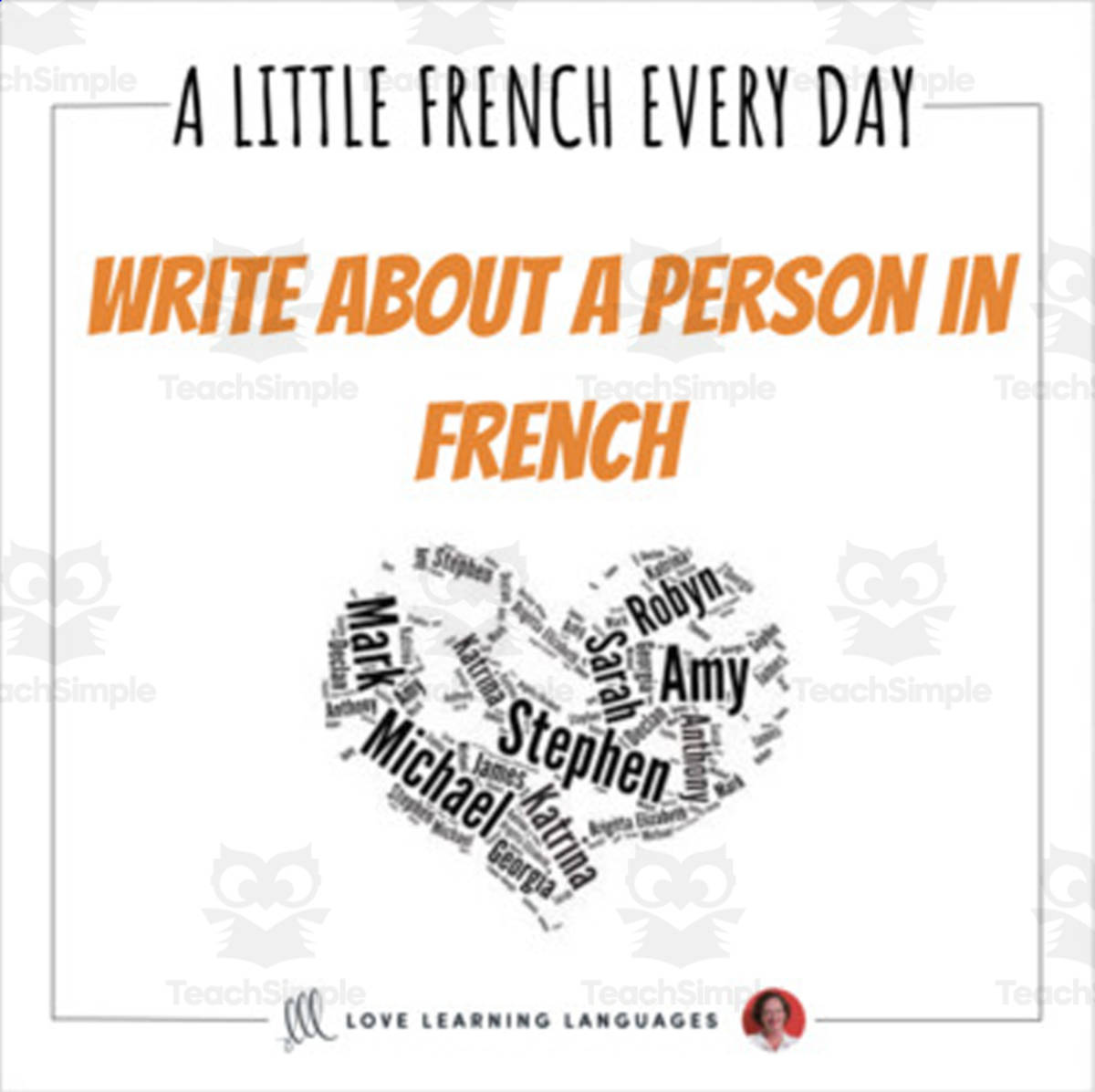 An educational teaching resource from Love Learning Languages entitled French: Writing and Speaking Prompts - Storytelling downloadable at Teach Simple.