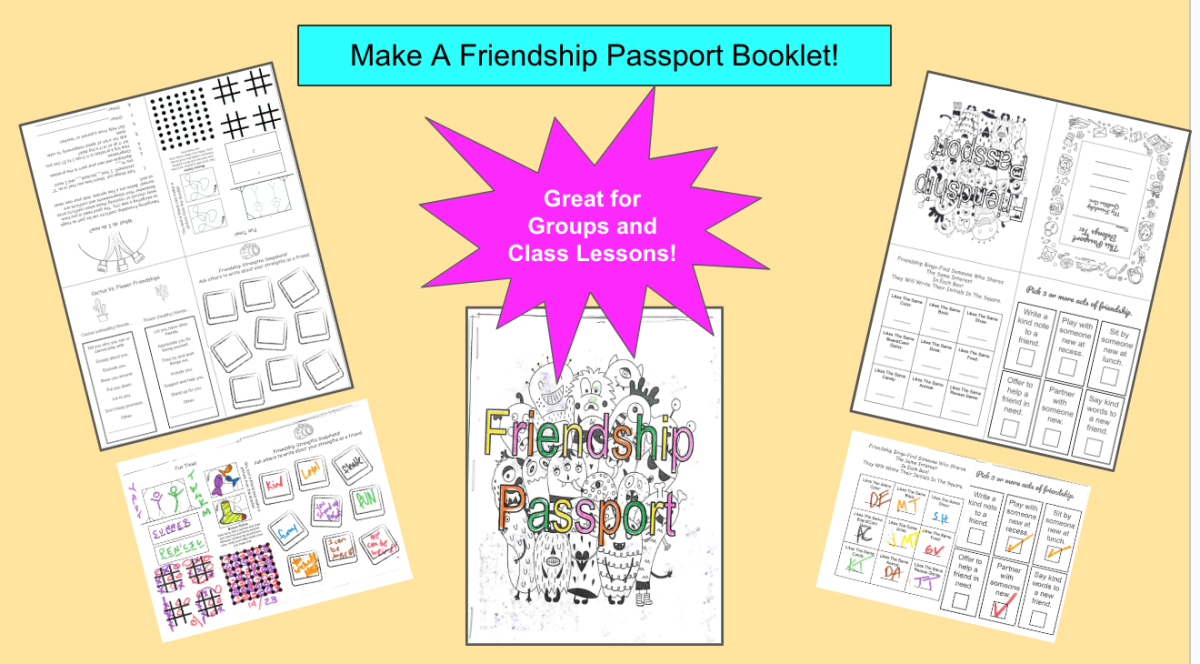 An educational teaching resource from Jennifer Moyer Taylor entitled Friendship Passport Booklet downloadable at Teach Simple.