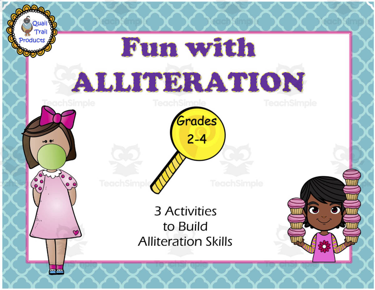 An educational teaching resource from Quail Trail Products entitled Fun with Alliteration downloadable at Teach Simple.