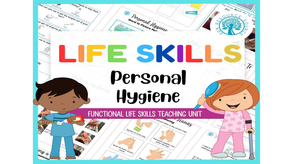An educational teaching resource from SEN Resource Source entitled Functional Life Skills - Personal Hygiene downloadable at Teach Simple.