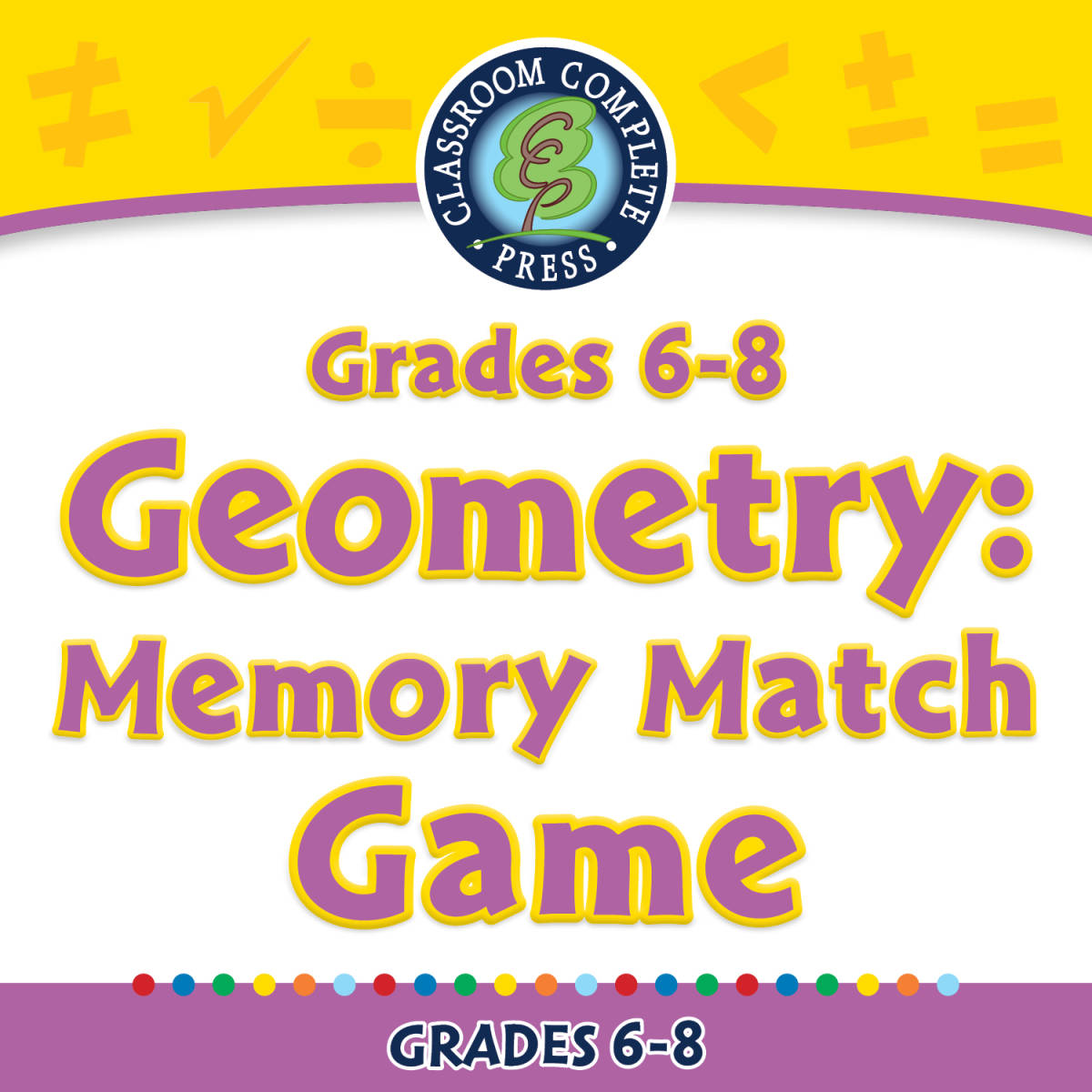 An educational teaching resource from Classroom Complete Press entitled Geometry: Memory Match Game - FLASH-MAC downloadable at Teach Simple.