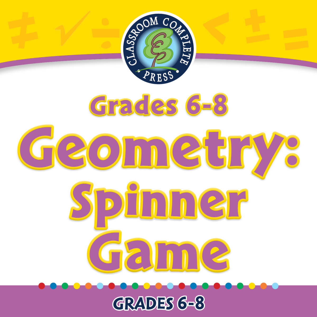 An educational teaching resource from Classroom Complete Press entitled Geometry: Spinner Game - FLASH-MAC downloadable at Teach Simple.