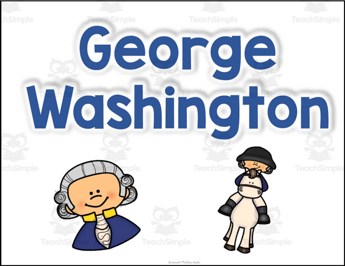 An educational teaching resource from Sarah Miller Tech entitled George Washington Timeline Cut and Paste downloadable at Teach Simple.