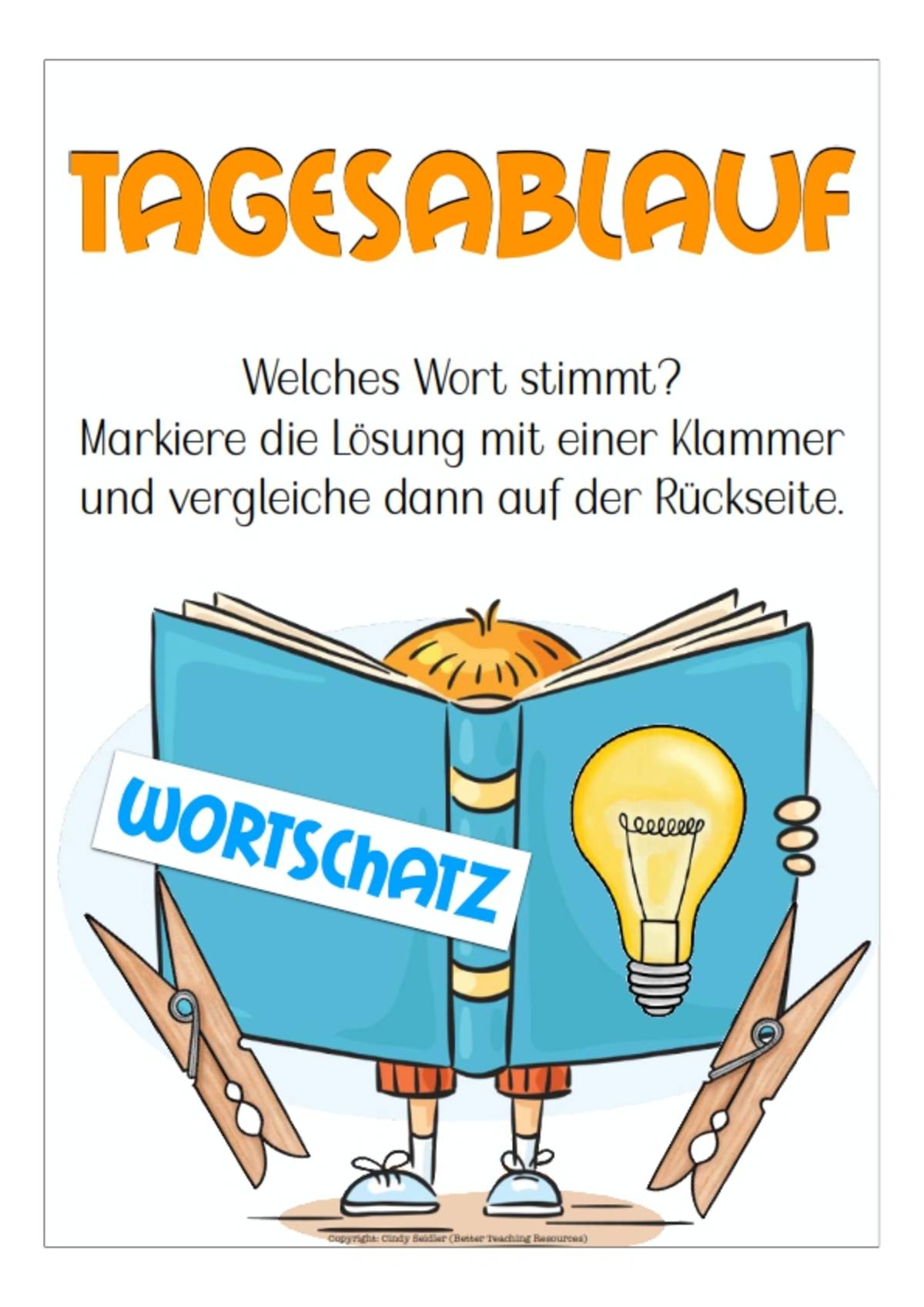 An educational teaching resource from Better Teaching Resources entitled German Clip Cards: Hobbies & Activities Vocabulary downloadable at Teach Simple.