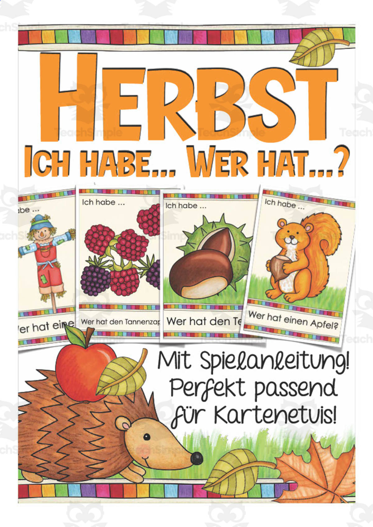An educational teaching resource from Better Teaching Resources entitled German: I have... Who has? - Autumn downloadable at Teach Simple.