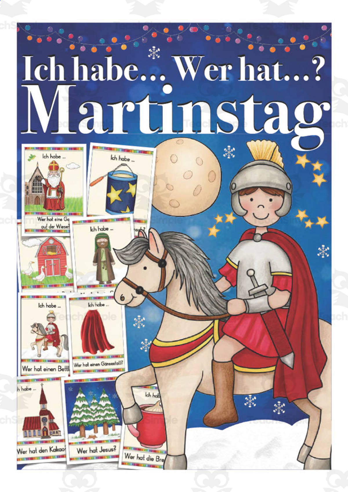 An educational teaching resource from Better Teaching Resources entitled German: I have... Who has? - Martin Day downloadable at Teach Simple.