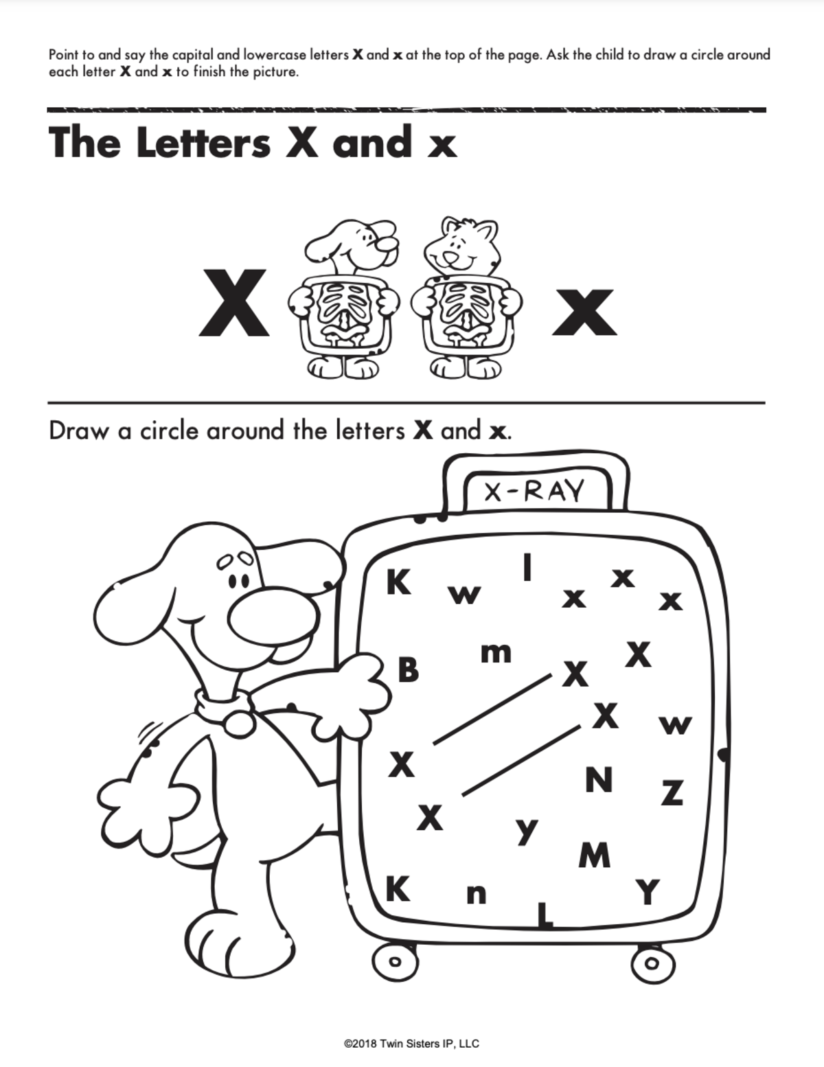 An educational teaching resource from Twin Sisters Digital Media entitled Get Ready for Preschool: Beginning Letter Sounds Printable Workbook downloadable at Teach Simple.