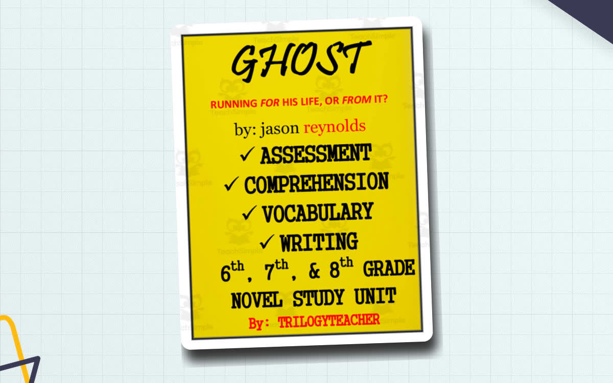 An educational teaching resource from TrilogyTeacher entitled Ghost Novel Study Unit downloadable at Teach Simple.