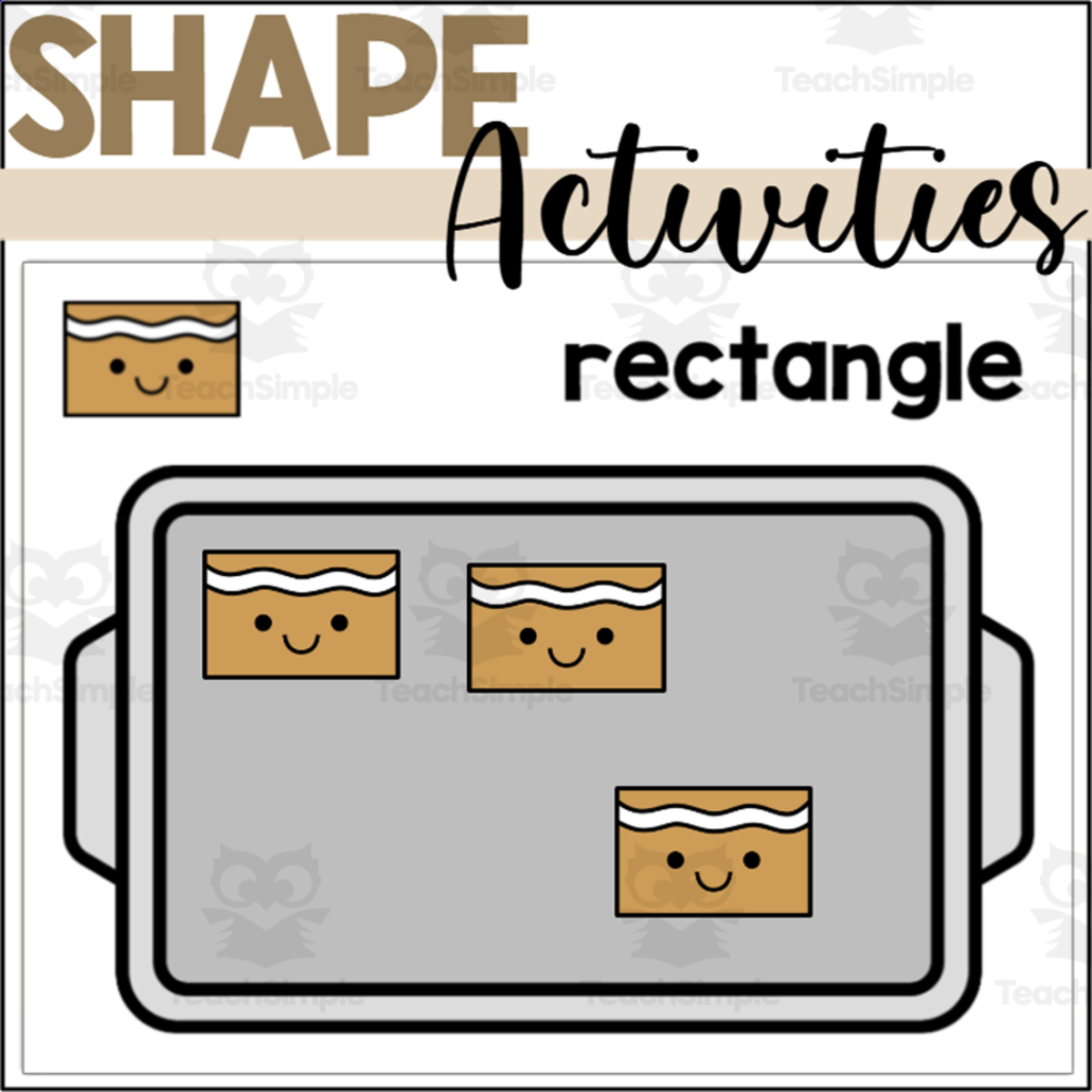 An educational teaching resource from The Connett Connection entitled Gingerbread 2D Shapes Sorting Mats downloadable at Teach Simple.