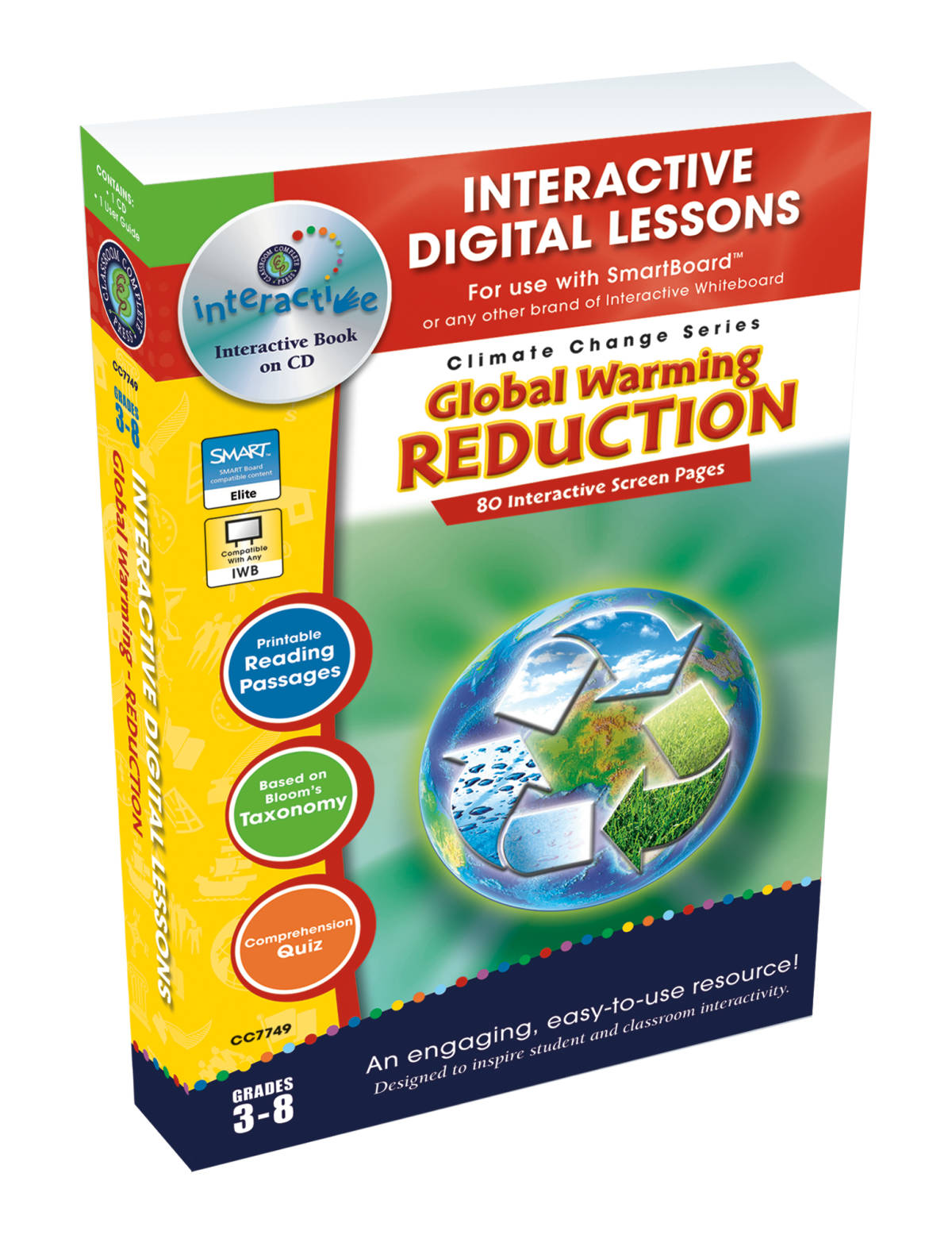 An educational teaching resource from Classroom Complete Press entitled Global Warming: Reduction - Digital Lesson Plan Gr. 5-8 - FLASH-MAC downloadable at Teach Simple.