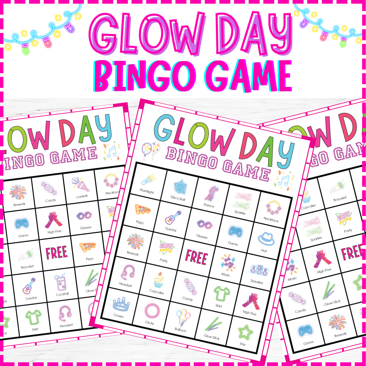 An educational teaching resource from Perfect_Printables entitled Glow Day Bingo Game, Fun No Prep End of Year STEM Activities downloadable at Teach Simple.