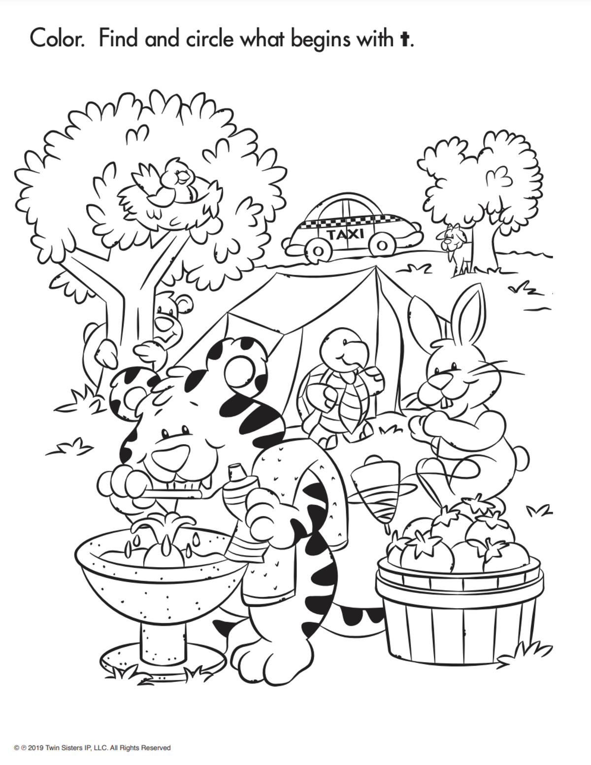 An educational teaching resource from Twin Sisters Digital Media entitled Go Wild With Coloring Volume 2 Activity Book downloadable at Teach Simple.