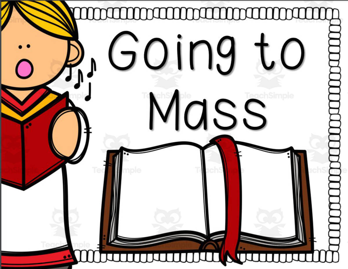 An educational teaching resource from Glitter and Grace entitled Going to Mass (What Do You See?) downloadable at Teach Simple.