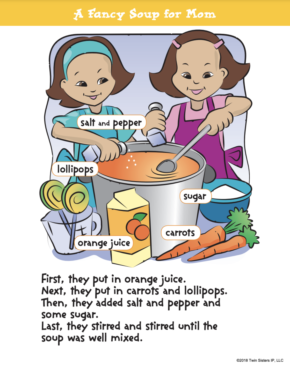 An educational teaching resource from Twin Sisters Digital Media entitled Grade 1: Reading Comprehension Volume 3 Printable Workbook downloadable at Teach Simple.