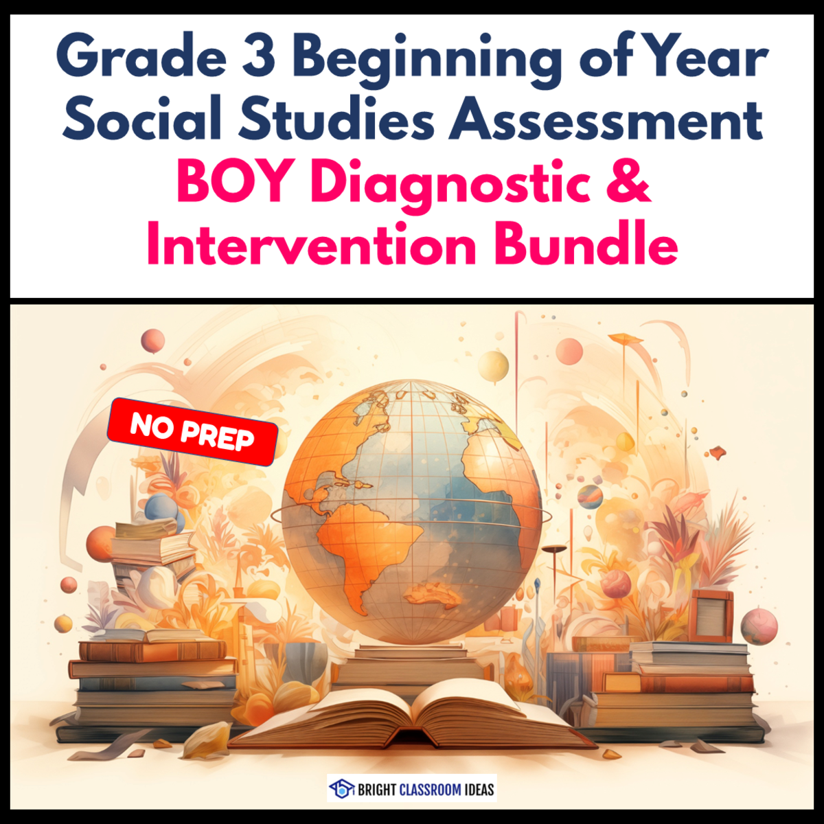 An educational teaching resource from Bright Classroom Ideas Marketplace entitled Grade 3 Beginning of Year Social Studies Assessment Diagnostic downloadable at Teach Simple.