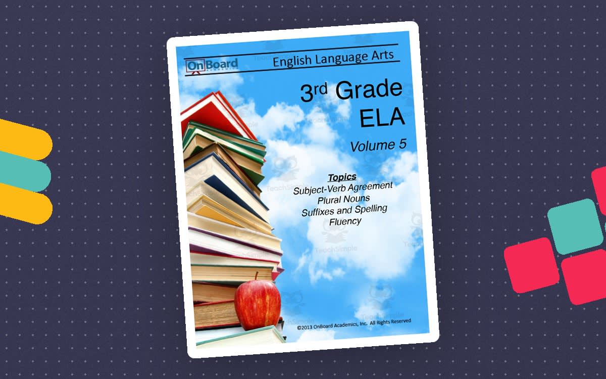 An educational teaching resource from Classroom Complete Press entitled Grade 3 ELA Volume 5 downloadable at Teach Simple.