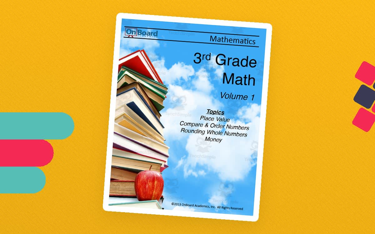 An educational teaching resource from Classroom Complete Press entitled Grade 3 Math Volume 1 downloadable at Teach Simple.