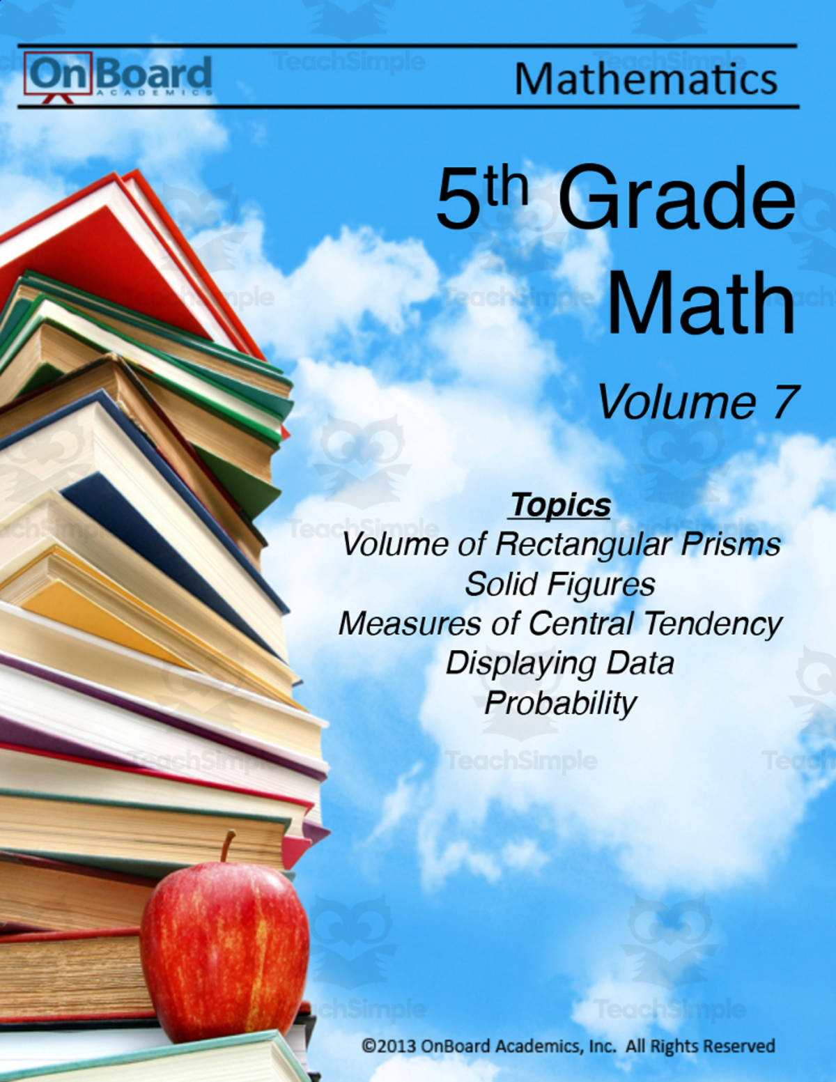 An educational teaching resource from Classroom Complete Press entitled Grade 5 Math Volume 7 downloadable at Teach Simple.
