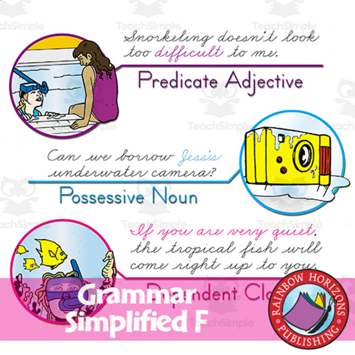 An educational teaching resource from Classroom Complete Press entitled Grammar Simplified F - Guided Practice downloadable at Teach Simple.
