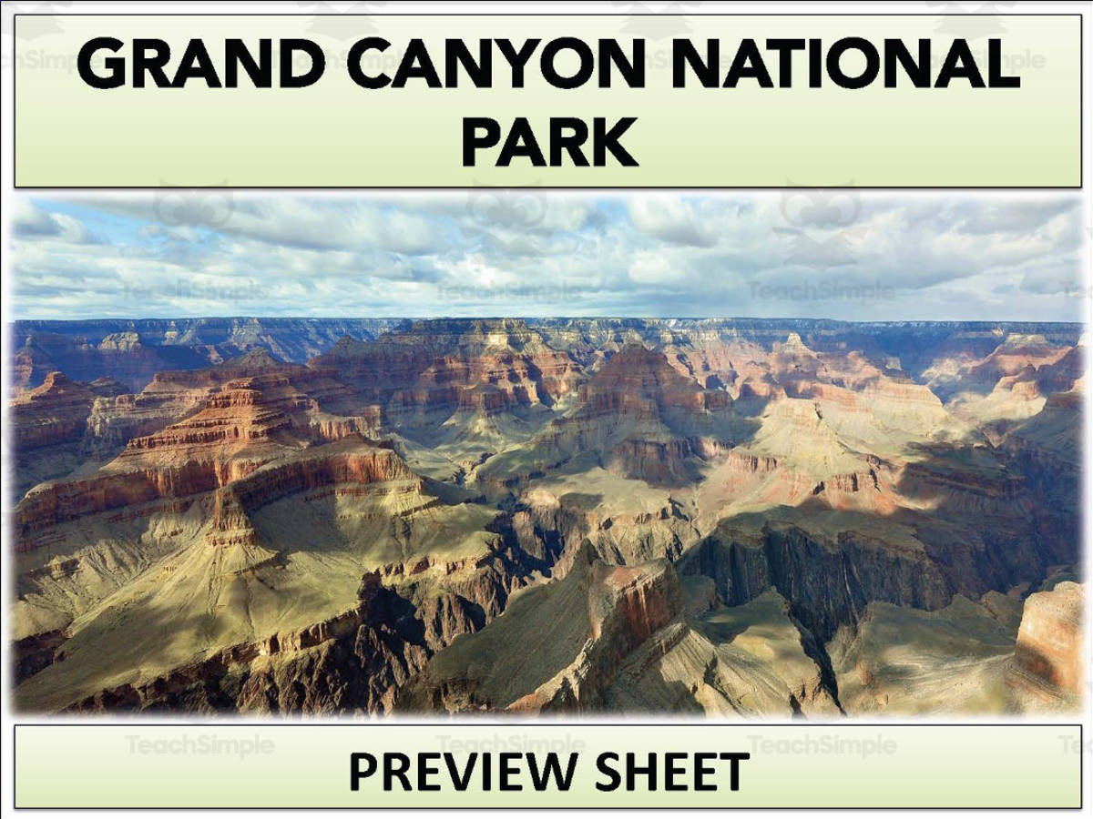 An educational teaching resource from Mr Gray History entitled Grand Canyon National Park Geography Unit downloadable at Teach Simple.