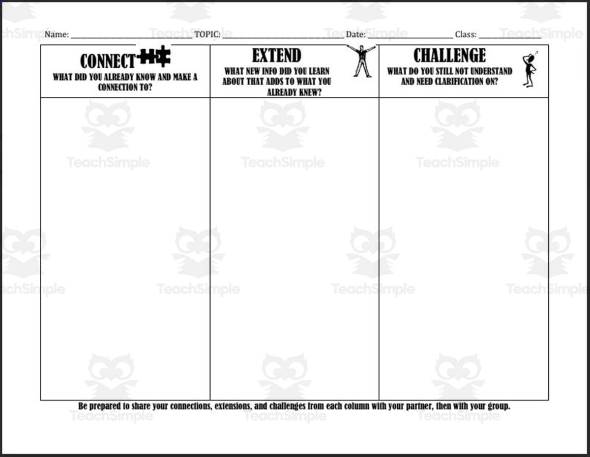 An educational teaching resource from Reading in the Middle Grade entitled Graphic: Reading Connections downloadable at Teach Simple.