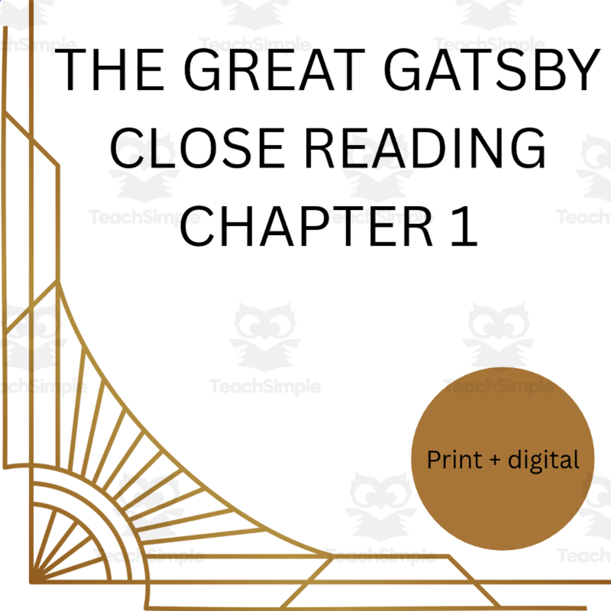 Great Gatsby Chapter 1 Close Reading | Scaffolded quotation analysis preview