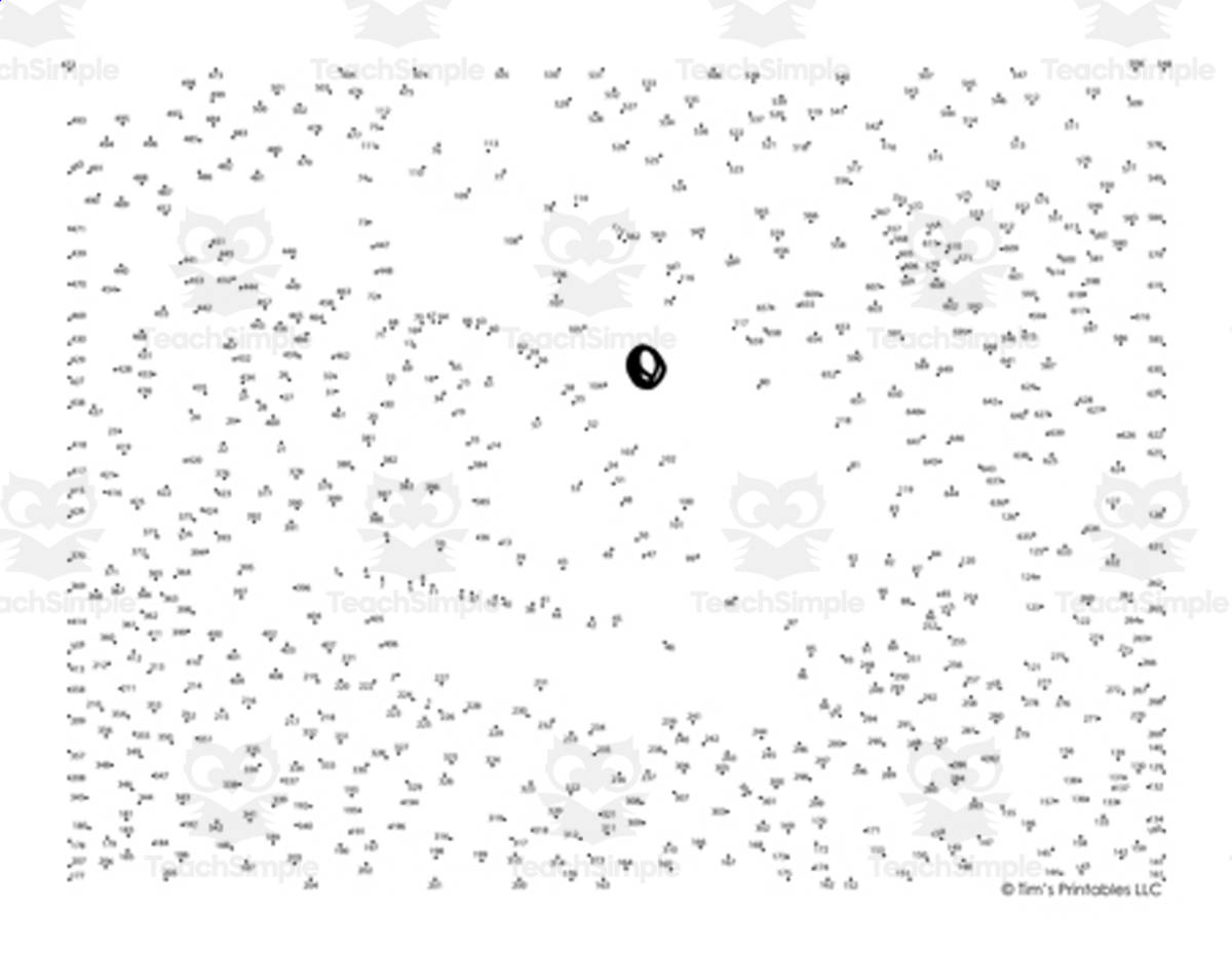 An educational teaching resource from Tim's Printables entitled Great White Shark Dot-to-Dot / Connect the Dots PDF downloadable at Teach Simple.