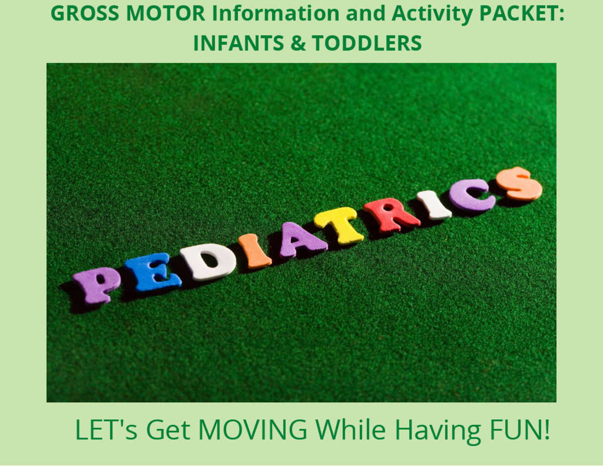 An educational teaching resource from Miracles and Moree Therapy LLC entitled Gross Motor Information and Activity Packet: Infants and Toddlers downloadable at Teach Simple.