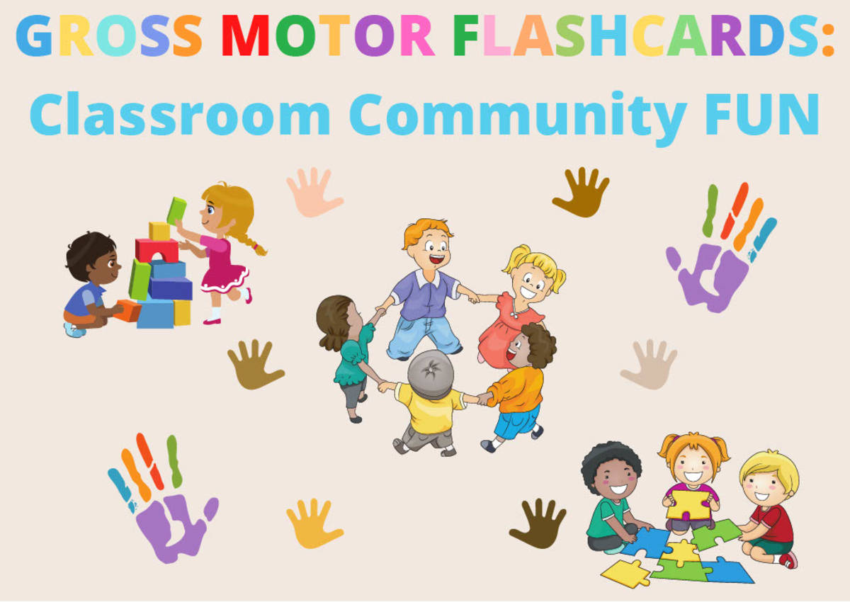 An educational teaching resource from Miracles and Moree Therapy LLC entitled Gross Motor Movement Cards: Classroom Community Fun downloadable at Teach Simple.