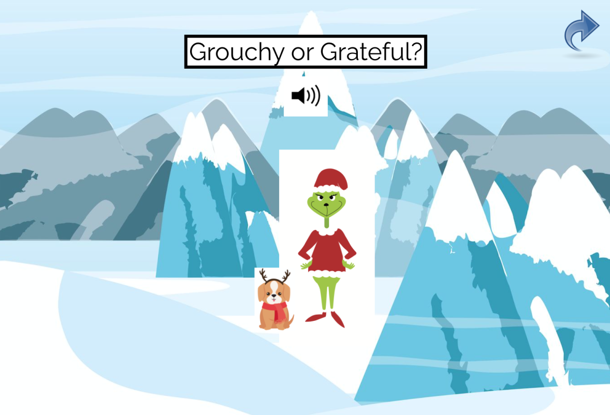 An educational teaching resource from Jennifer Moyer Taylor entitled Grouchy or Grateful Christmas SEL Boom Cards With SEL coloring page downloadable at Teach Simple.