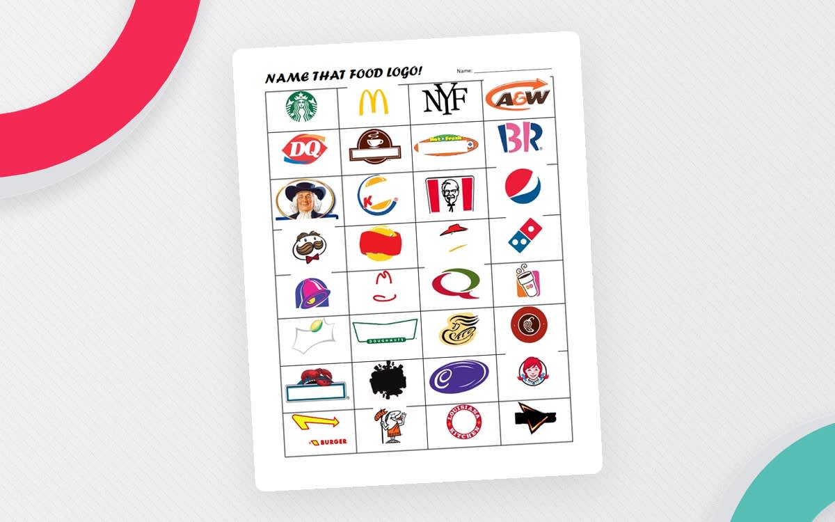 An educational teaching resource from Brave Education entitled Guess That Food Logo – Logo Match Activity downloadable at Teach Simple.