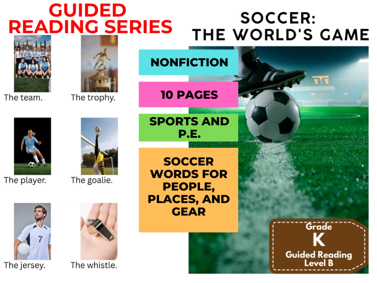 An educational teaching resource from Cored Education entitled Guided Reading Level B: Soccer - The World's Game downloadable at Teach Simple.
