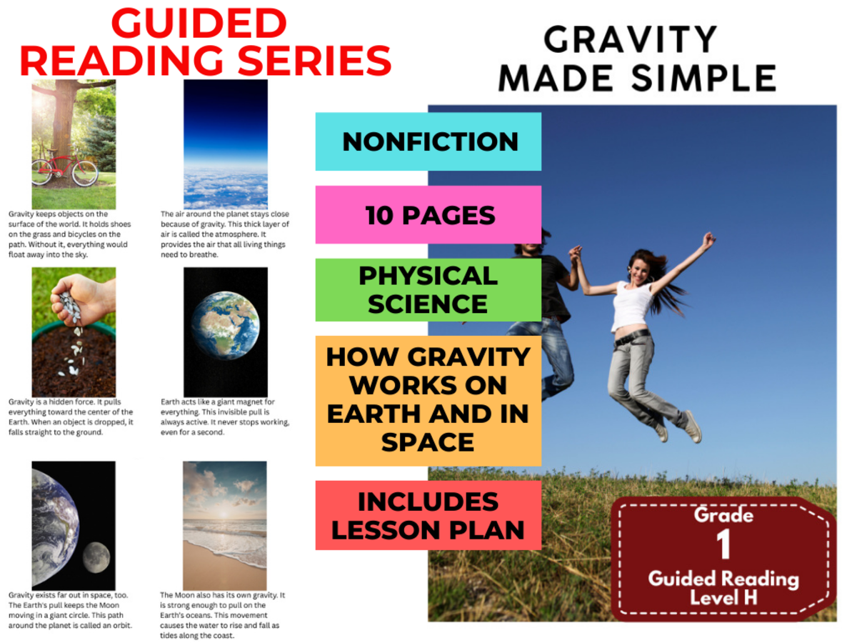 An educational teaching resource from Cored Education entitled Guided Reading Level H - Gravity Made Simple downloadable at Teach Simple.